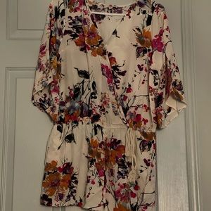 Floral romper multi colors light weight